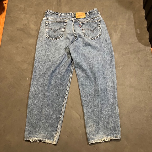 Levi's Other - Vintage Levis 535 Eurofit Straight Leg Jeans Mens 36x30 Baggy Light‎ Wash Denim